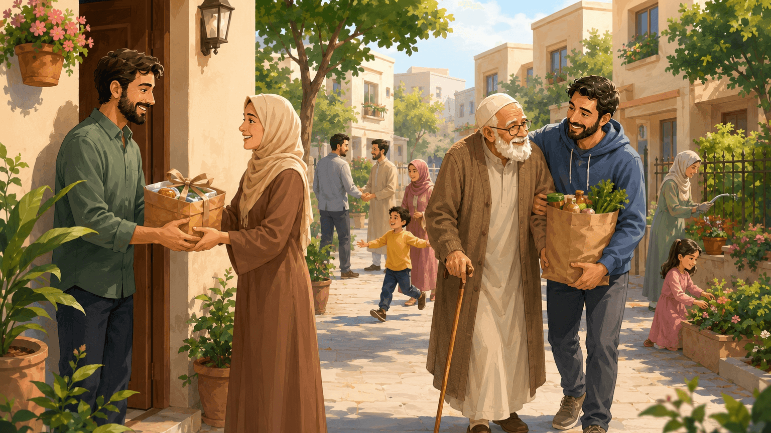 حق الجيران ودوره في نشأة المجتمع المتراحم